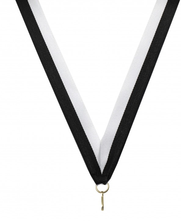 Medaille lint Zwart-wit **