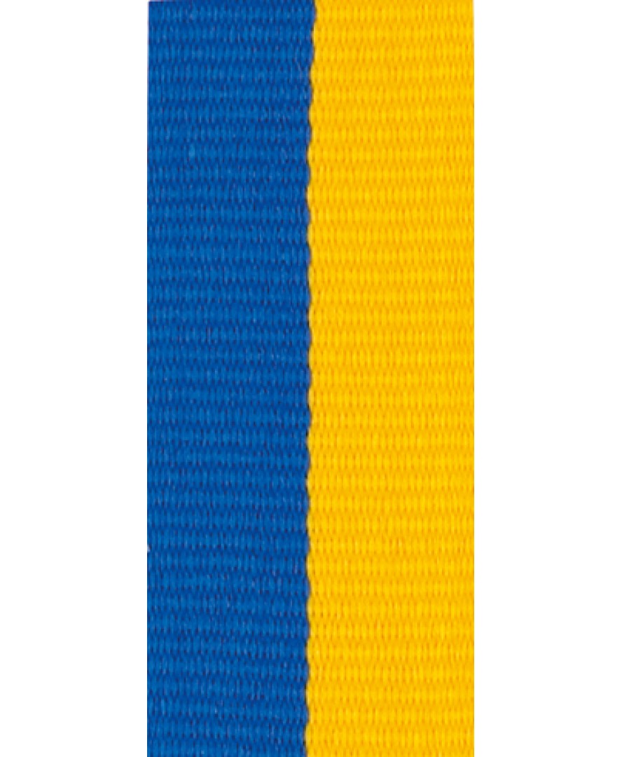 Medaille Lint Blauw-geel Blauw-geel