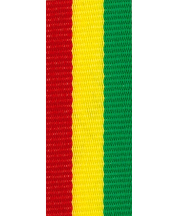 Medaille Lint Rood-geel-groen **