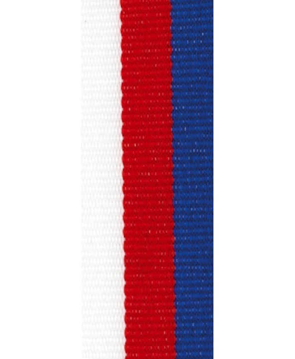 Medaille lint Wit-rood-blauw **