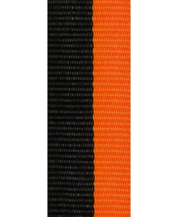 Medaille Lint Zwart-oranje **