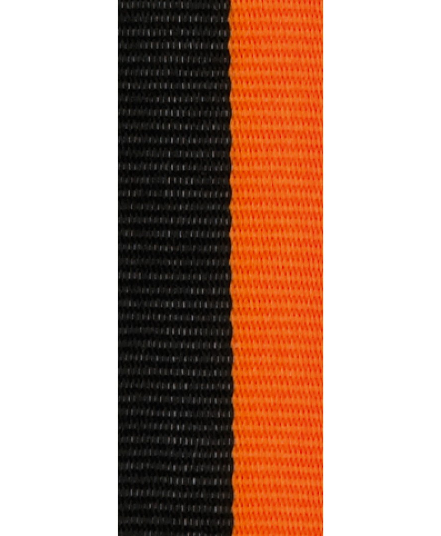 Chinese kool laag wagon Medaille Lint Zwart-oranje ** - Zwart-oranje