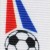 Medaille lint voetbal rood-wit-blauw