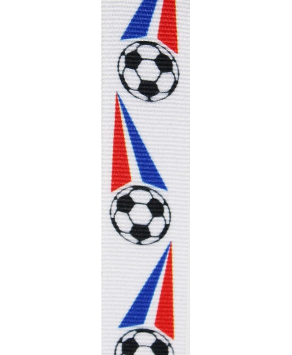 Medaille lint voetbal rood-wit-blauw